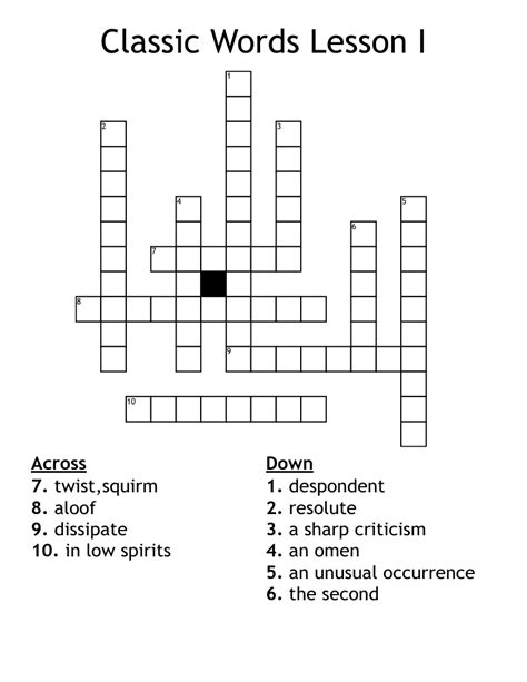 classic crossword|Classic